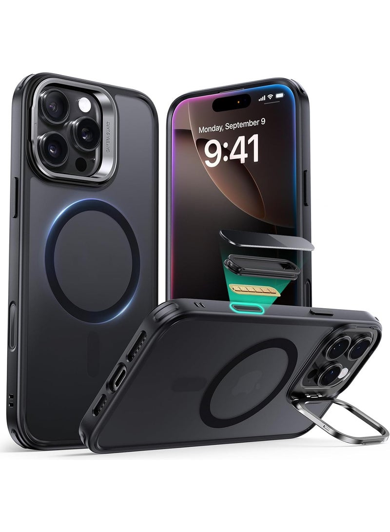 هيروكس جراب مغناطيسي MagSafe لهاتف iPhone 16 Pro Max 【حماية كاملة ضد الصدمات】 غطاء هاتف نحيف بخلفية شفافة غير لامعة ومزود بمغناطيس قوي. - Image 1